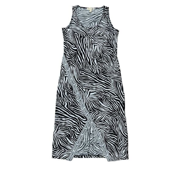 MICHAEL Michael Kors Dresses & Skirts - MICHAEL Michael Kors Black & White Zebra Sleeveless Jersey Dress MEDIUM